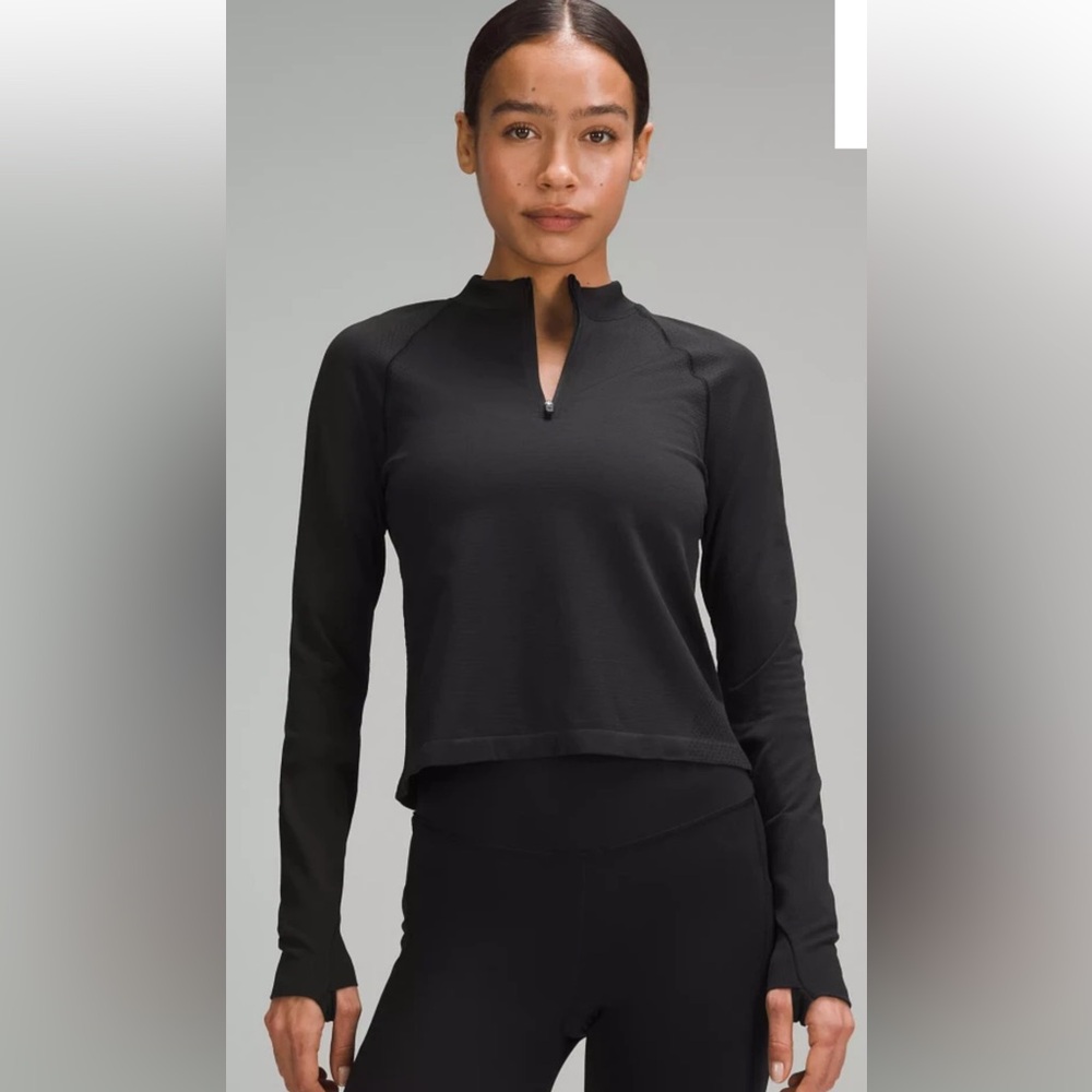 Swiftly Tech Mock-Neck Half Zip